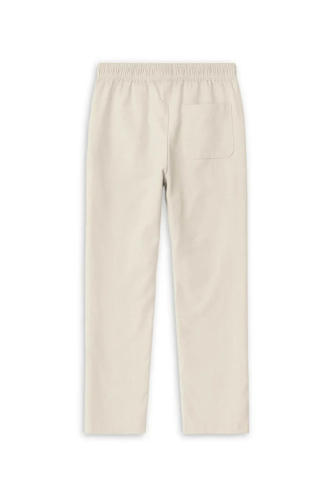 Straight-Leg Co-Linn Drawstring Trousers Cream