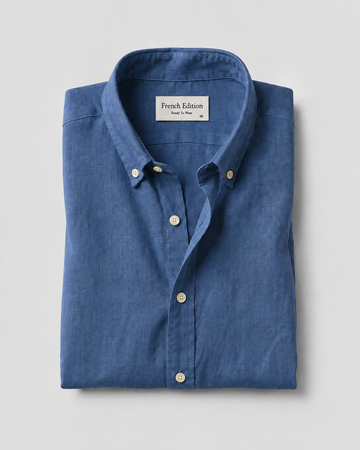 The Luxury Linen Shirt Blue