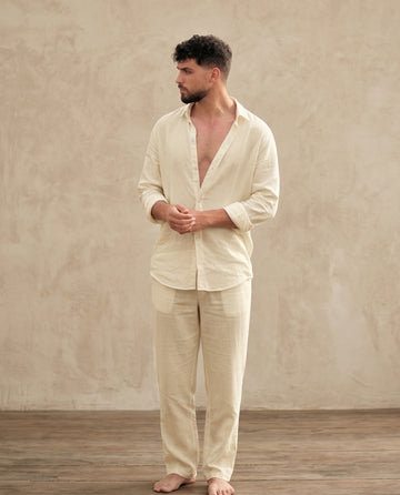 Linen Top & Bottom Set - Luxury Meets Style