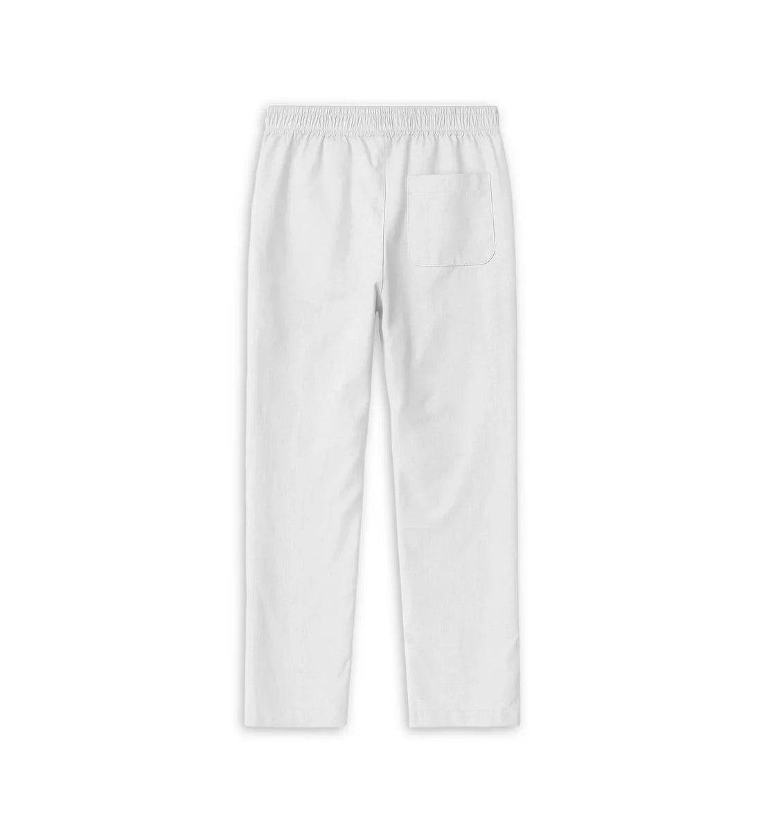 Straight-Leg Co-Linn Drawstring Trousers White