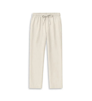 Linen Straight-Leg Trousers
