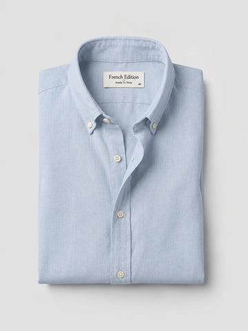The Luxury Linen Shirt Sky Blue