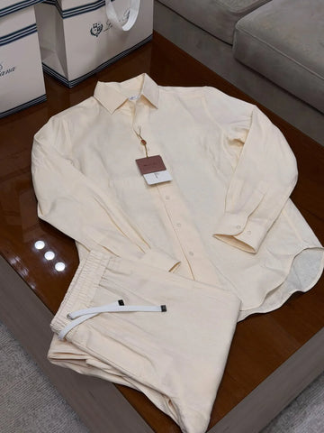 Top & Bottom Set Of Luxury Linen And Style