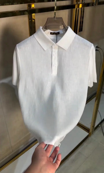 The Tuscany Linen Polo T-Shirt