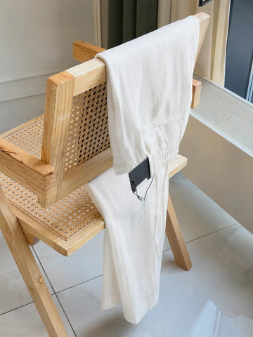 Loose Linen Straight Fit Pant