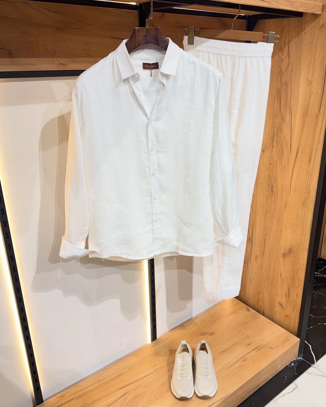 The Minimalist Heritage Linen Top & Bottom Set