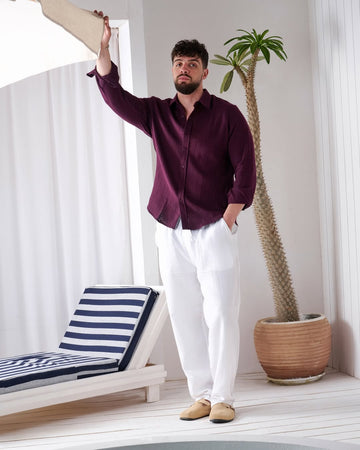 Essential Gauze-Linen Top & Bottom Set